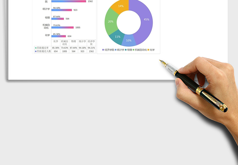 2025年学生四六级通过率分析图