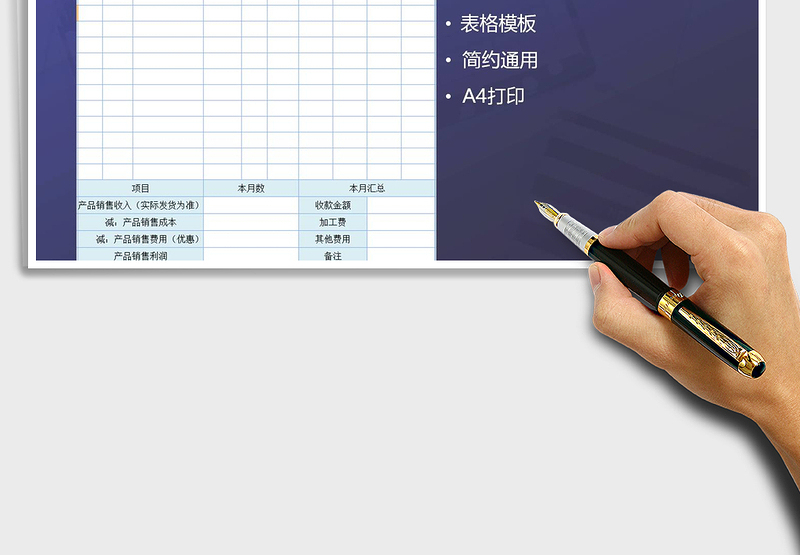 2025年销售利润表