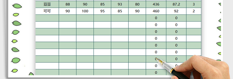 2025年学生成绩单（自动统计）免费下载
