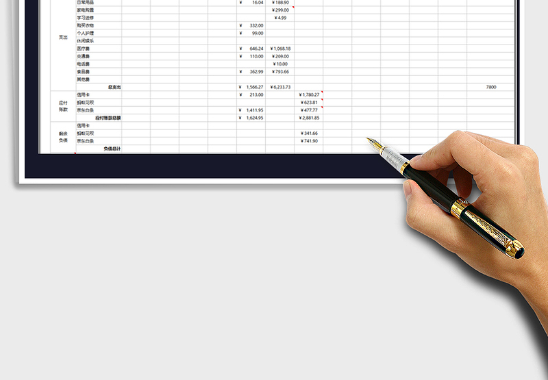 2025年个人理财收支年度报表