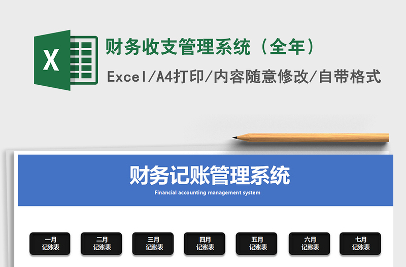 2025年财务收支管理系统（全年）