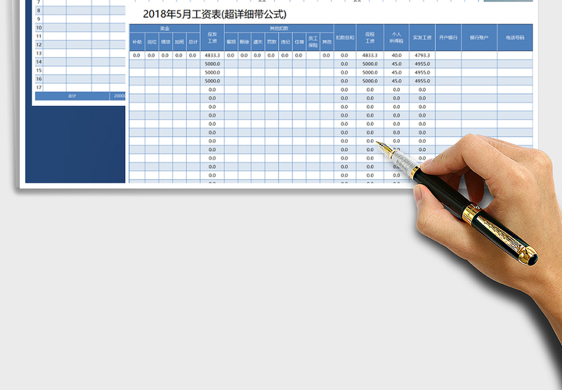 2025年工资表（详细实用）
