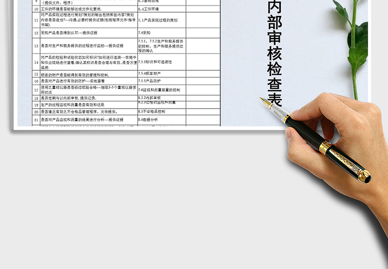 2025年工程课内部审核检查表免费下载