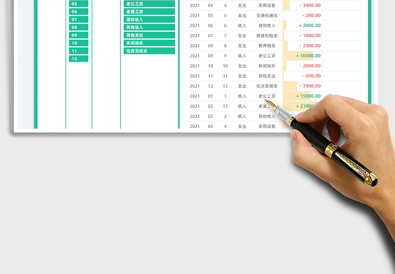2025财务收支明细表免费下载