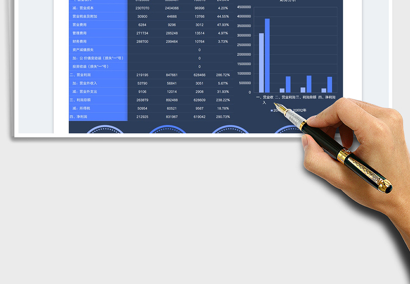 2025公司年度财务利润分析表免费下载