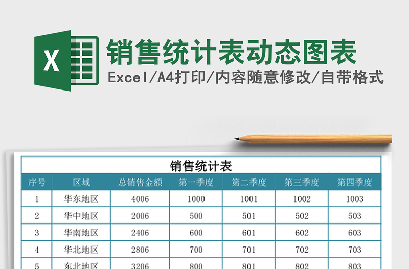 销售统计表动态图表