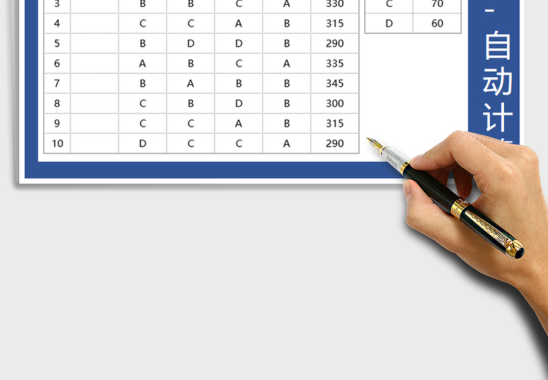 2025年成绩表-自动计算