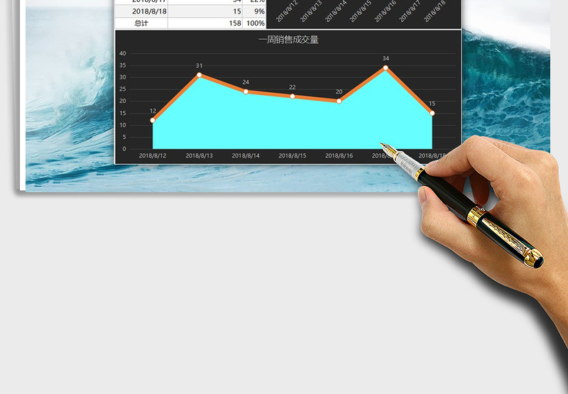 2025年销售每日成交量报表