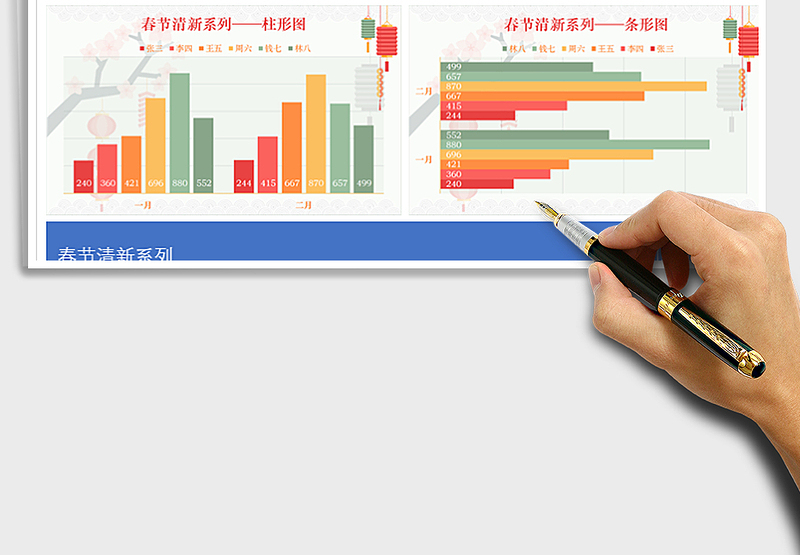 2025年春节清新系列图表免费下载