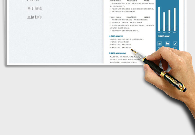 2025网络销售员简历免费下载