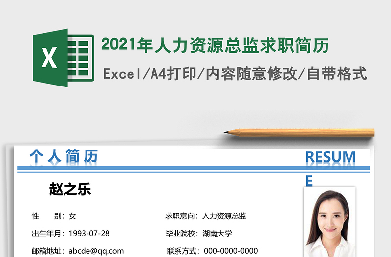 2025年人力资源总监求职简历