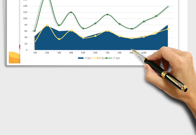 2025精美折线图销量趋势EXCEL图表免费下载