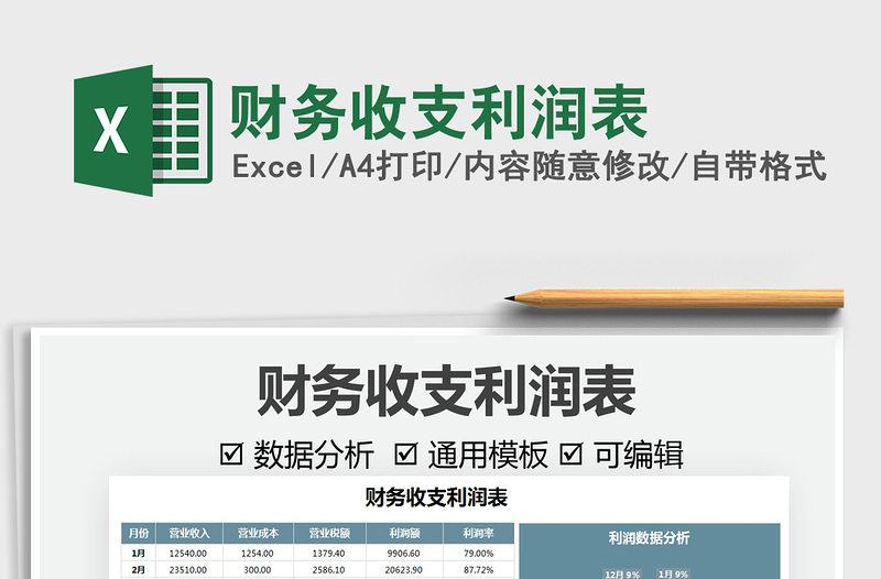 2025财务收支利润表免费下载