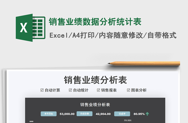2025销售业绩数据分析统计表免费下载