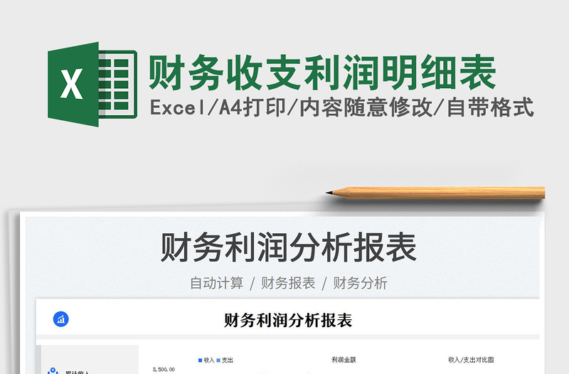 2025财务收支利润明细表免费下载