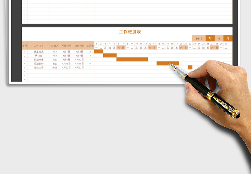 2025年工作进度表