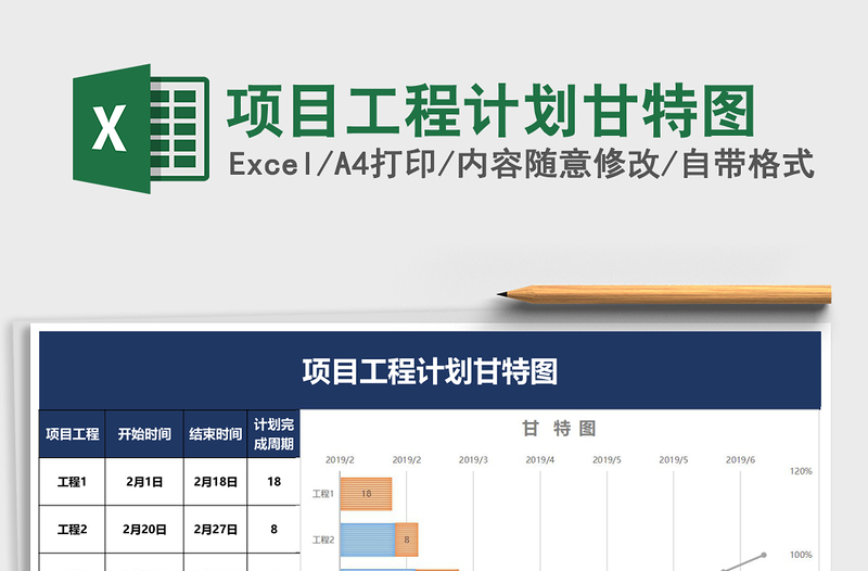 项目工程计划甘特图