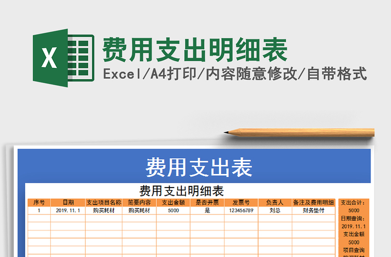 2025年费用支出明细表