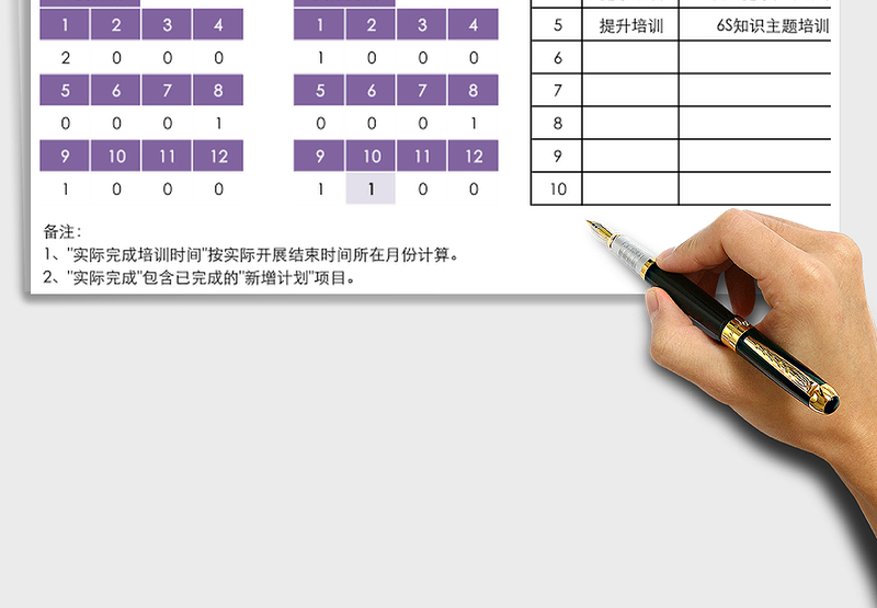 2025年年度培训计划及执行登记表