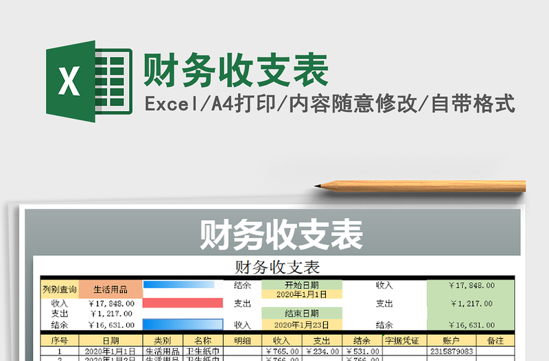 2025年财务收支表