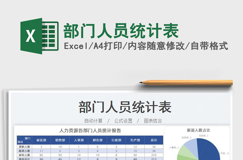 2025部门人员统计表免费下载