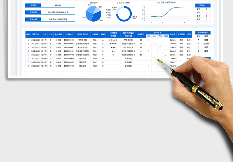 2025会议签到表免费下载