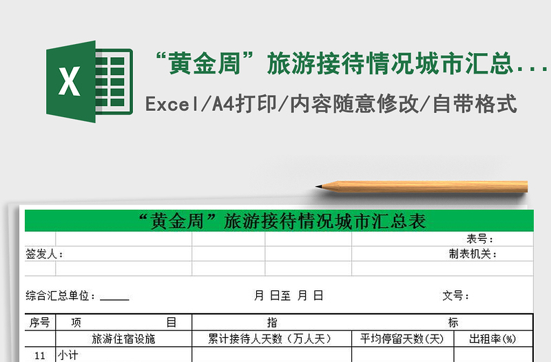 2025“黄金周”旅游接待情况城市汇总表免费下载