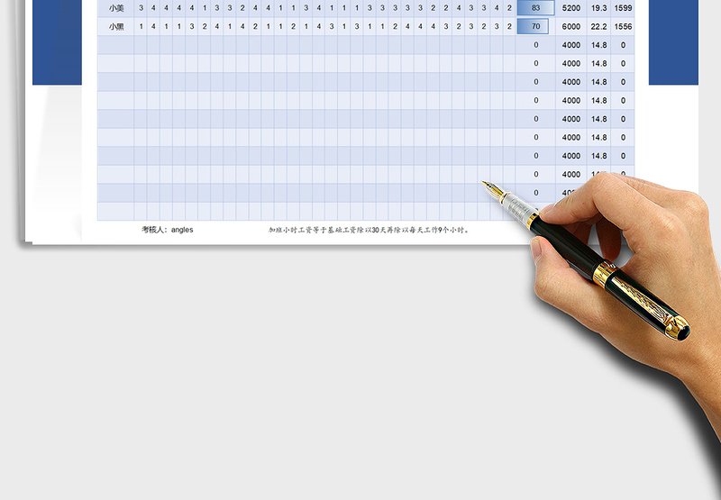 2025加班工资统计表自动计算免费下载