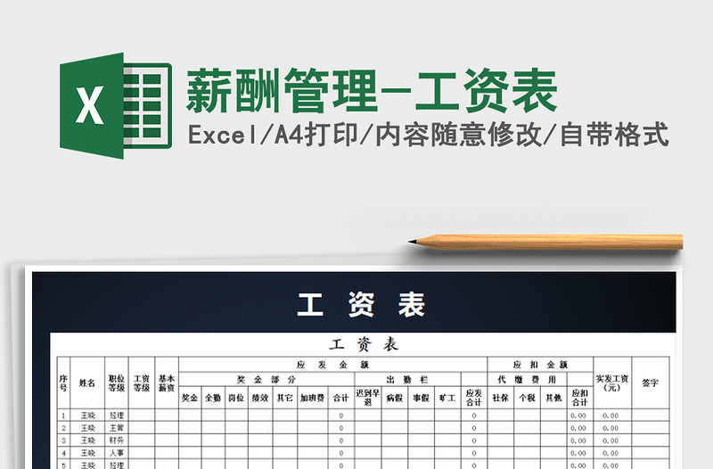 2025年薪酬管理-工资表
