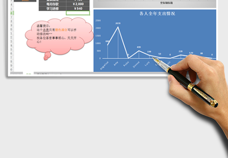 2025年多人合租支出平摊登记表-理财表