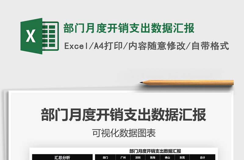 2025年部门月度开销支出数据汇报