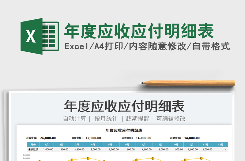 2025年度应收应付明细表免费下载