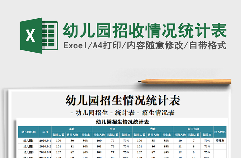 2025年幼儿园招收情况统计表