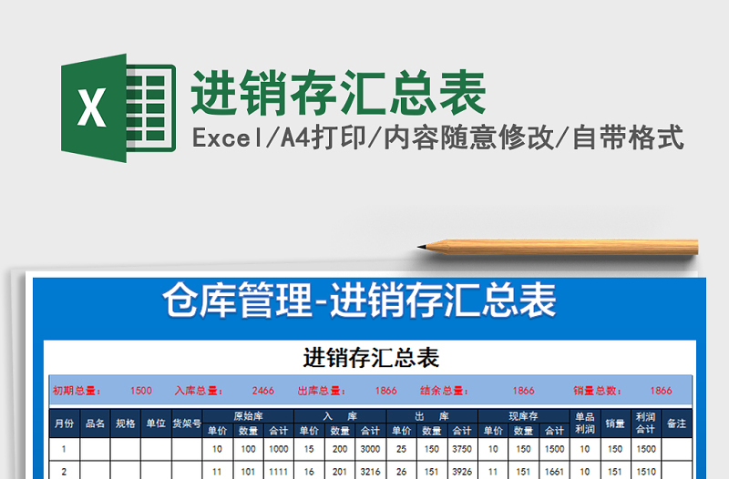 2025年进销存汇总表