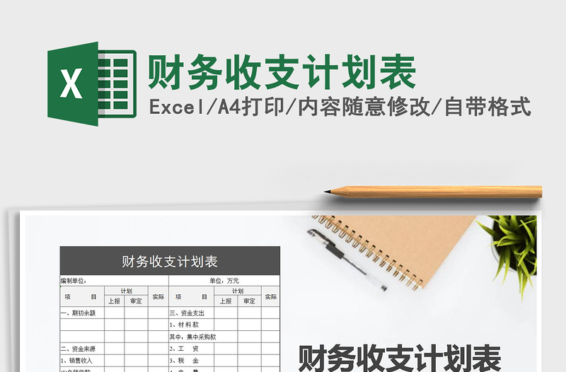 2025年财务收支计划表