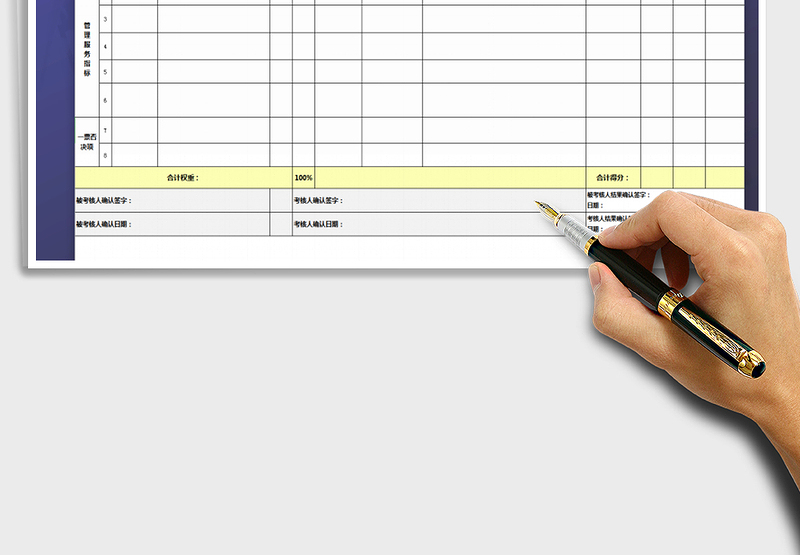 2025年绩效责任考核表