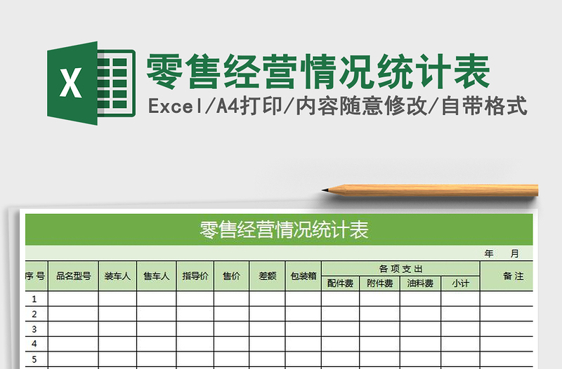 2025年零售经营情况统计表