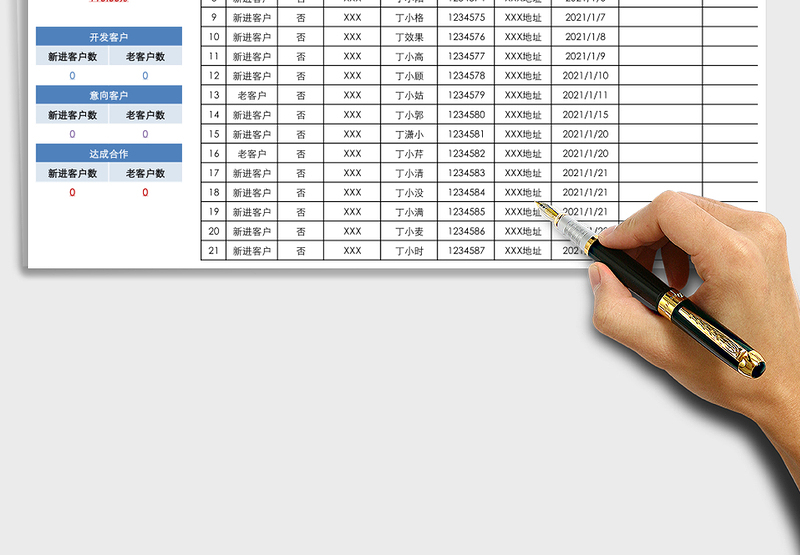 客户情况信息登记表