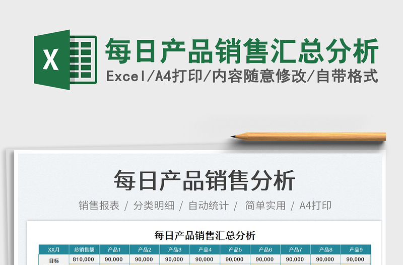 2025每日产品销售汇总分析免费下载