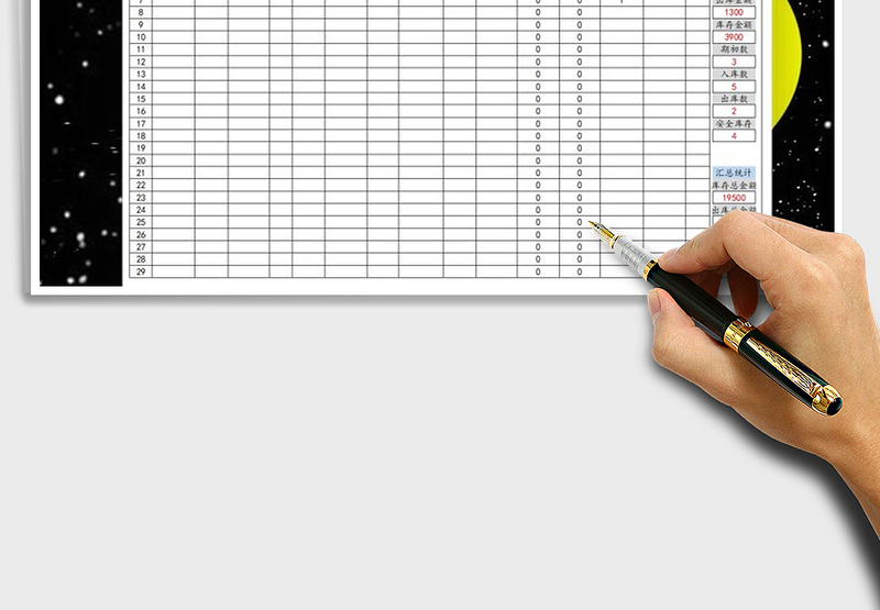 2025年库存商品统计表-预警提示