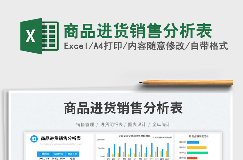 2025商品进货销售分析表
