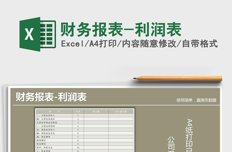 2025年财务报表-利润表