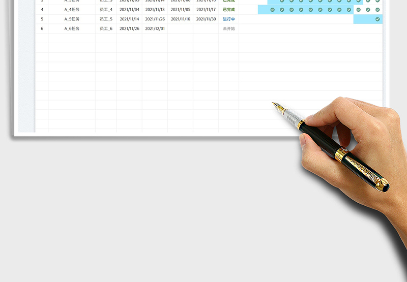 2025甘特图工作计划表免费下载