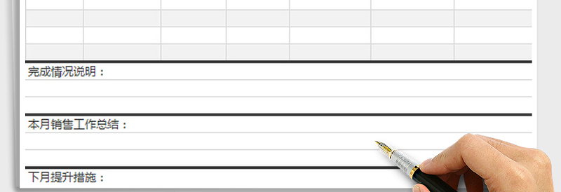 2025年月度销售完成分析报表免费下载