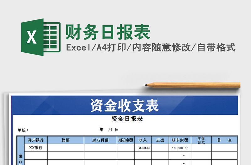 2025年财务日报表