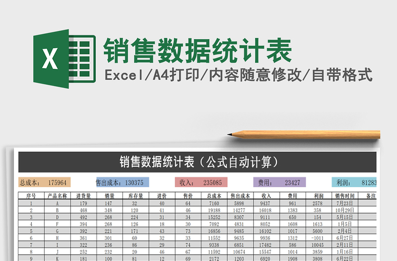 2025年销售数据统计表
