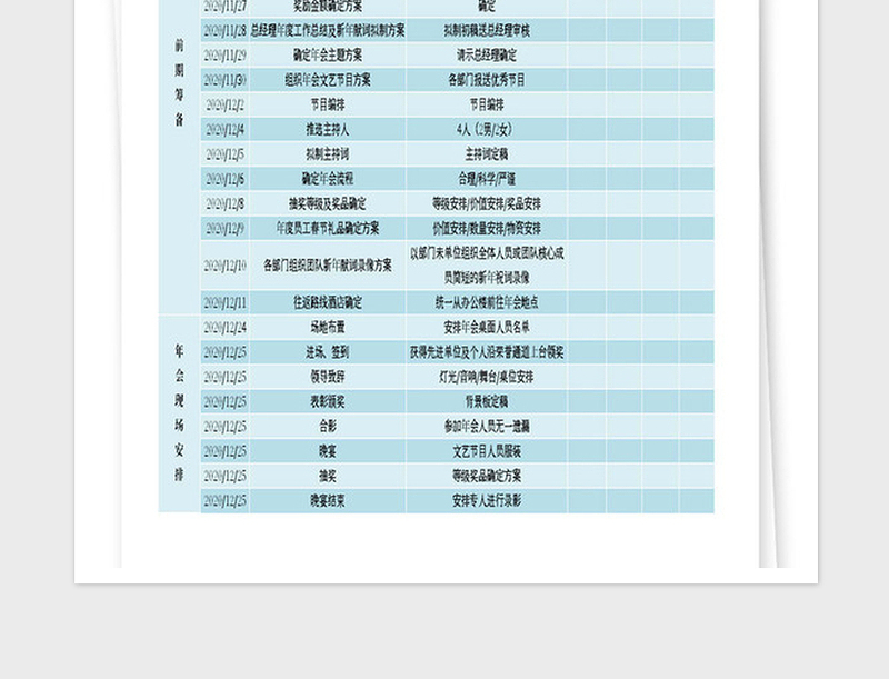 2025年公司年会活动策划表