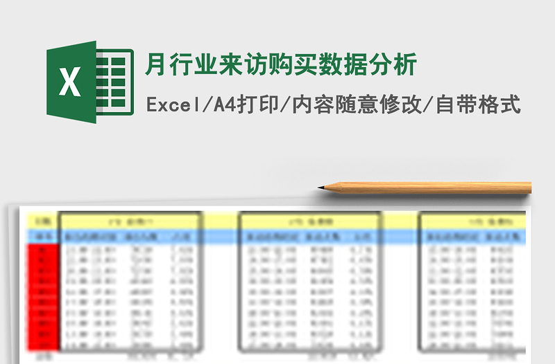 月行业来访购买数据分析