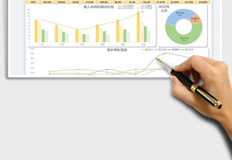 2025年中财务数据分析表免费下载