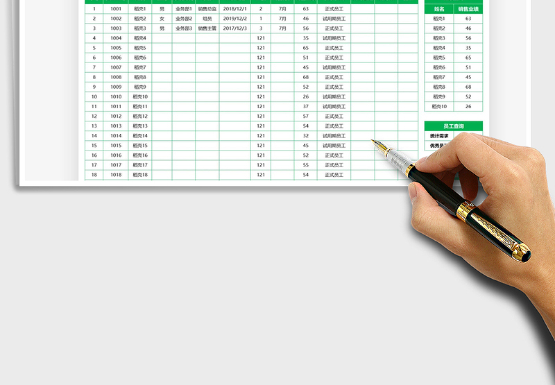 2025员工销售业绩统计表免费下载
